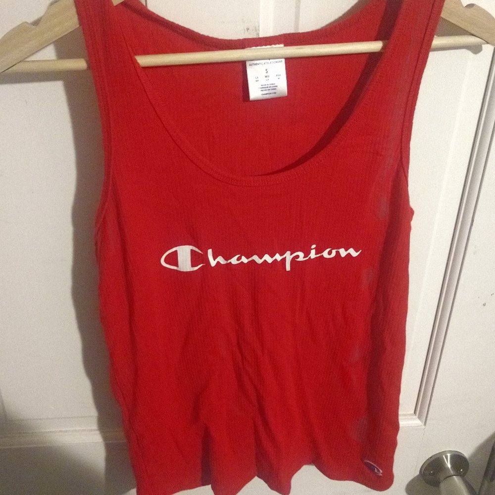 Champion red tank raceback